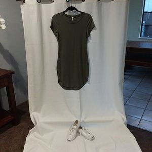 Mind code shirt dress